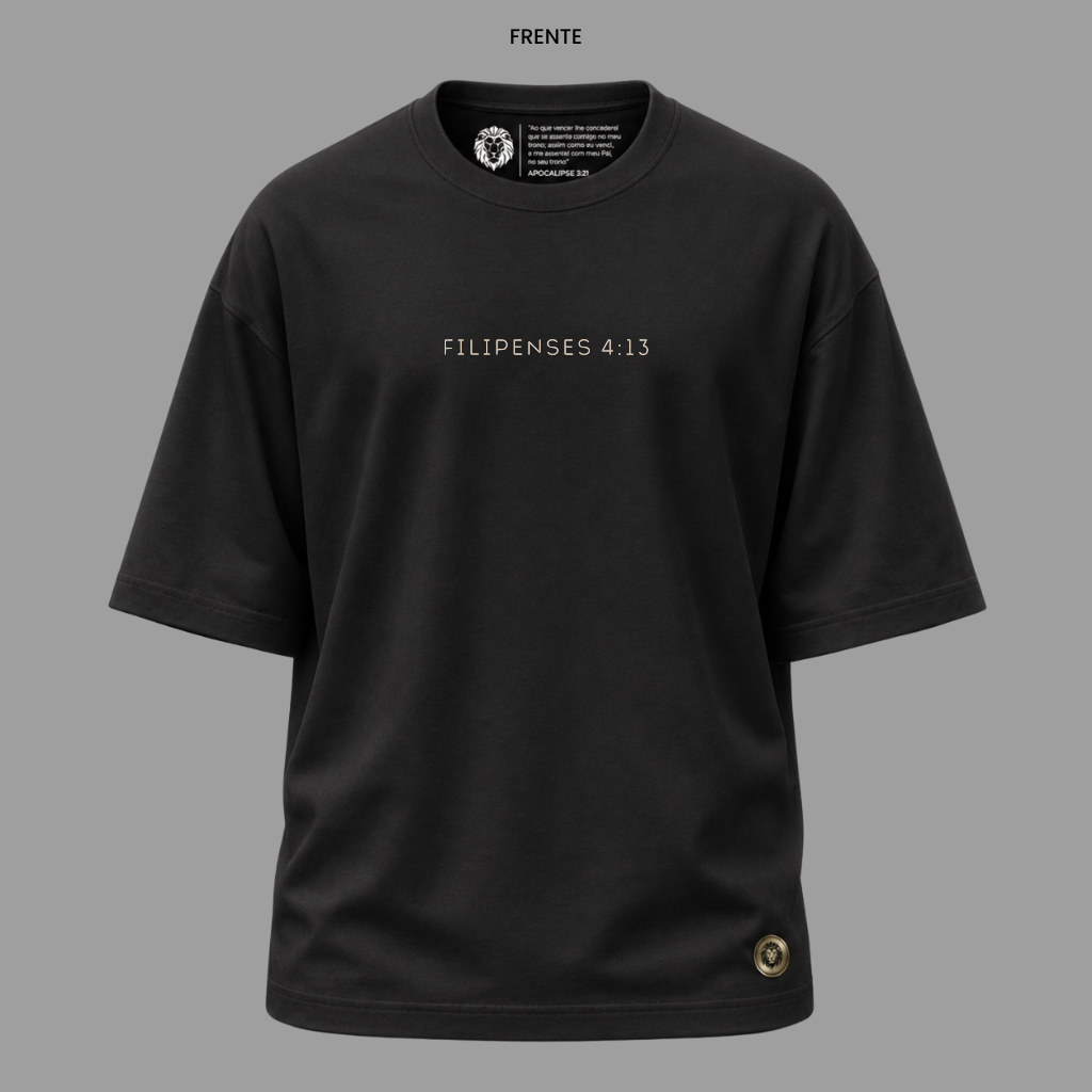 Camiseta Cristã Filipenses 4:13 | Kyrios Club