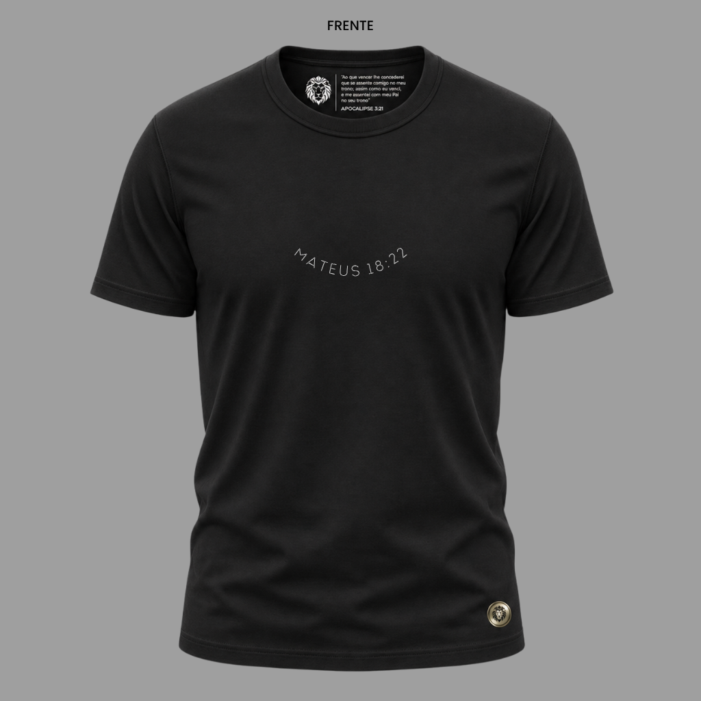 Camiseta Cristã Mateus 18:22 | Kyrios Club