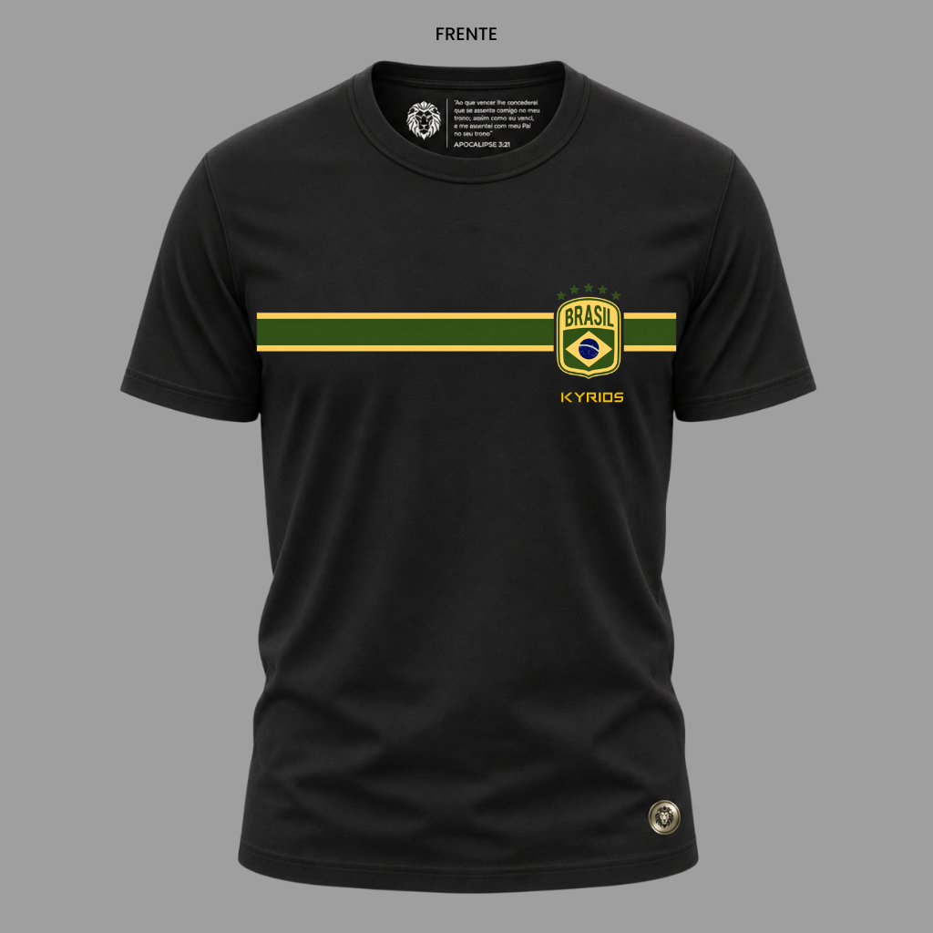 Camiseta Nação Eleita Salmos 33:12 | Copa 2026 | Kyrios Club