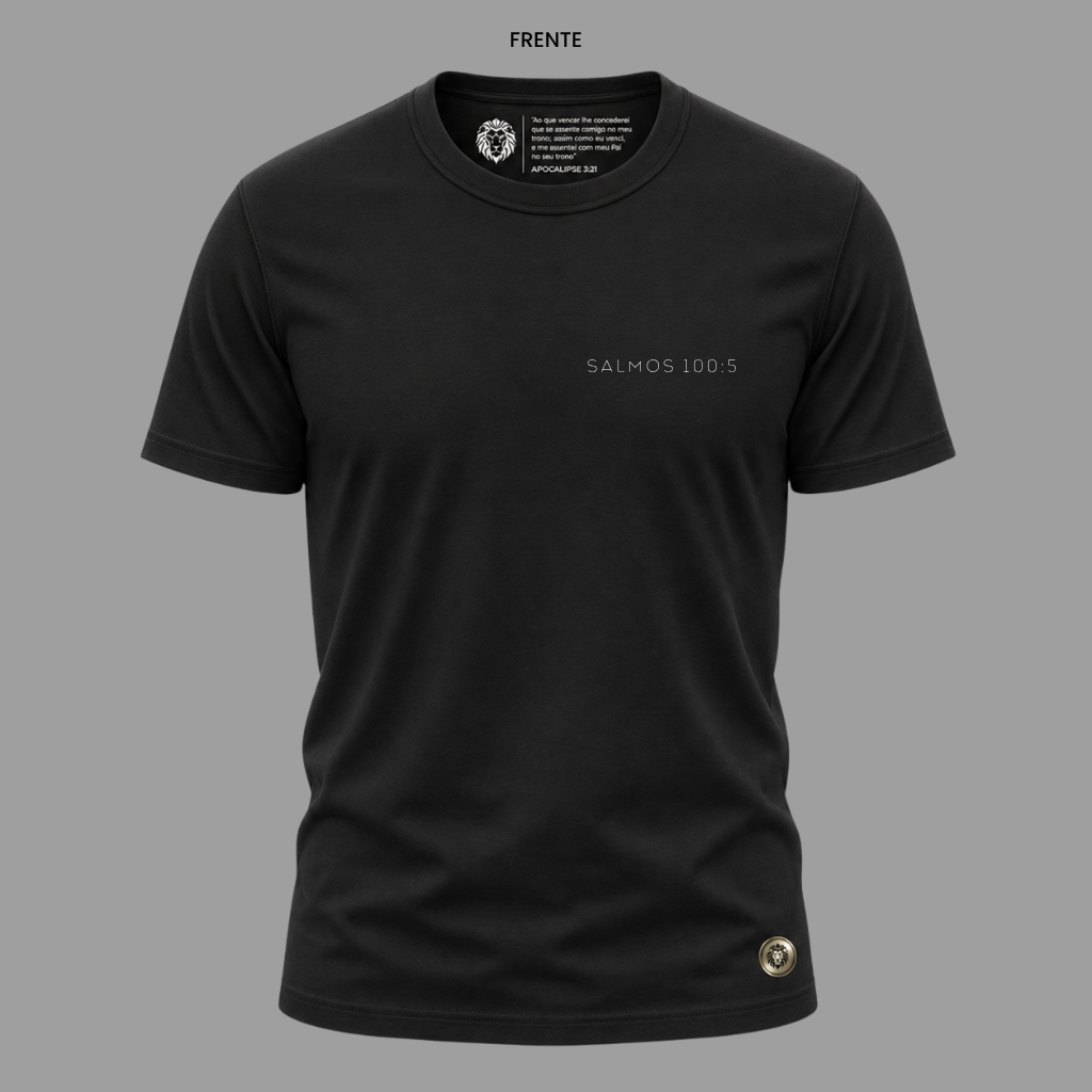 Camiseta Cristã Salmos 100:5 | Kyrios Club