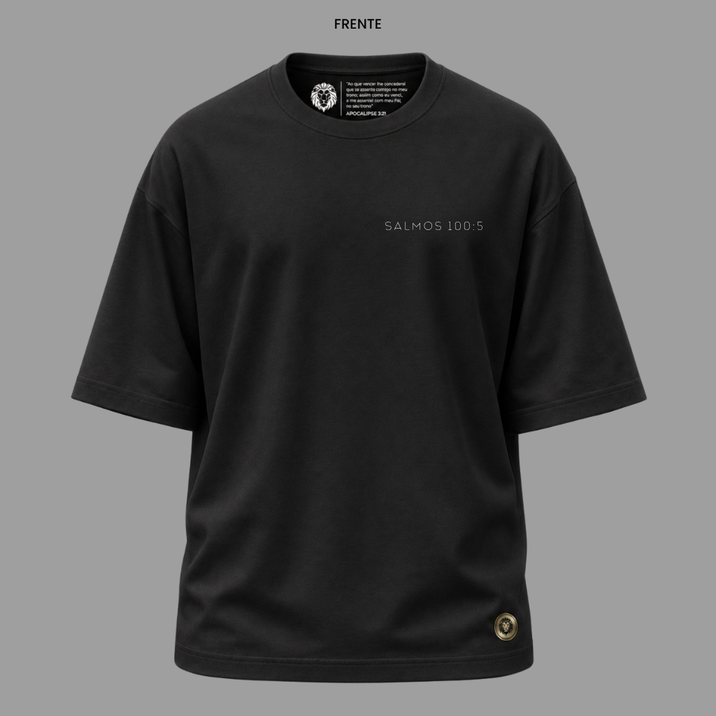 Camiseta Cristã Salmos 100:5 | Kyrios Club