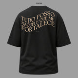 Camiseta Oversized Cristã Filipenses 4:13 | Kyrios Club