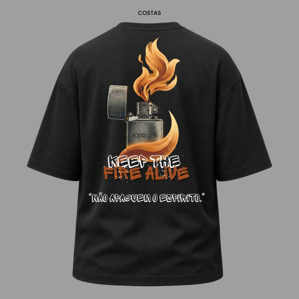 Camiseta Oversized Cristã 1 Tessalonicenses 5:19 | Kyrios Club