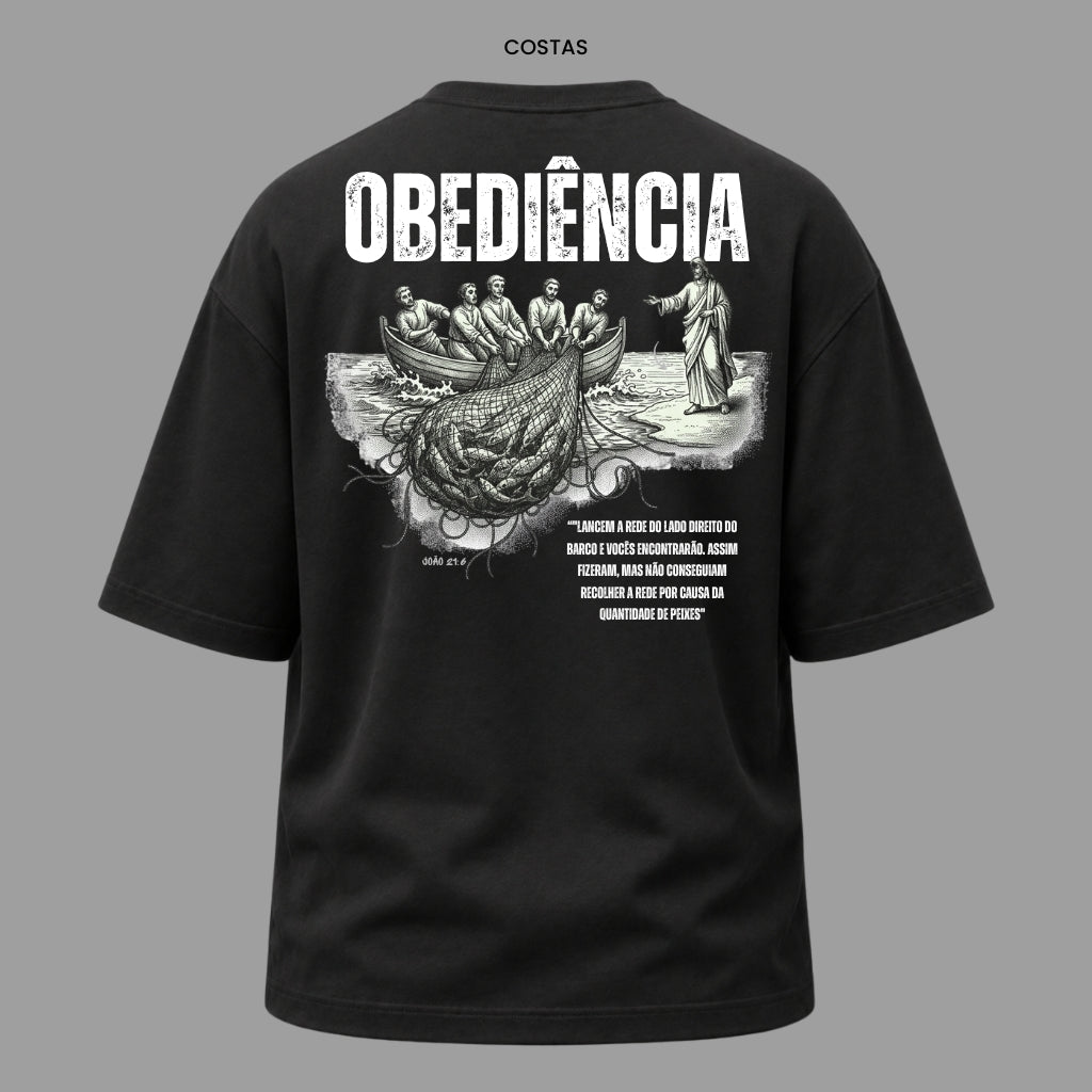 Camiseta Oversized Cristã João 21:6 | Kyrios Club