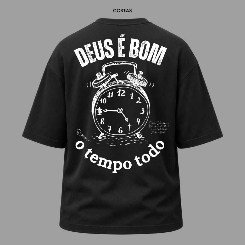 Camiseta Oversized Cristã Salmos 100:5 | Kyrios Club