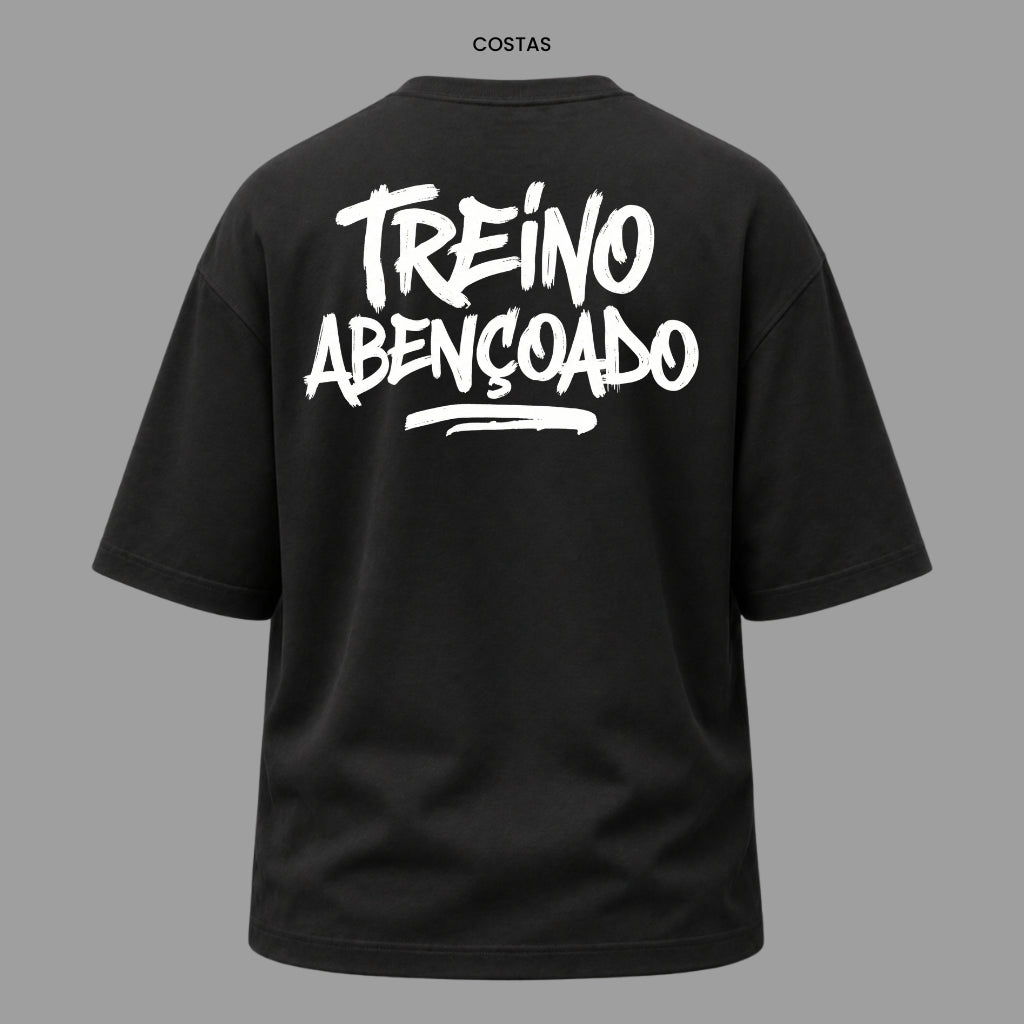Camiseta Oversized Cristã Blessed Training | Kyrios Club