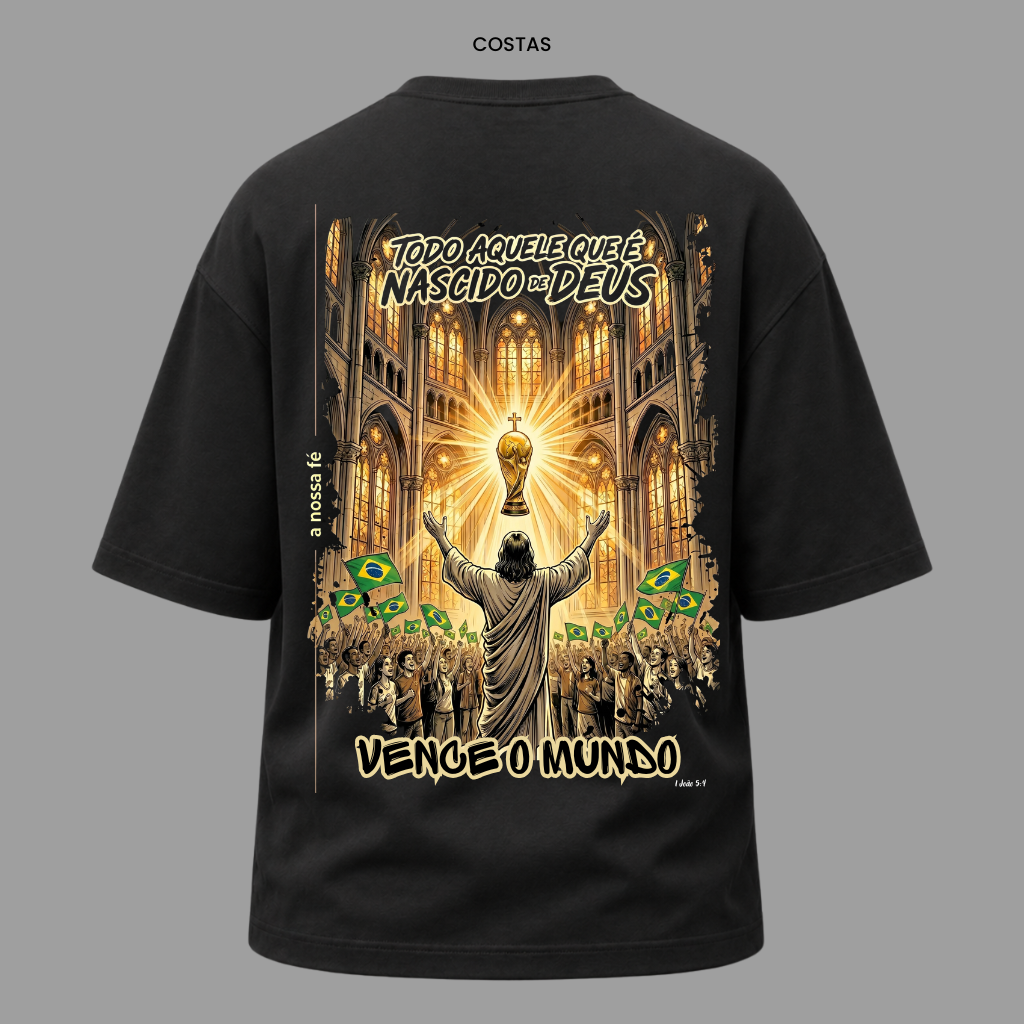 Camiseta Nação Eleita 1 João 5:4 | Copa 2026 | Kyrios Club