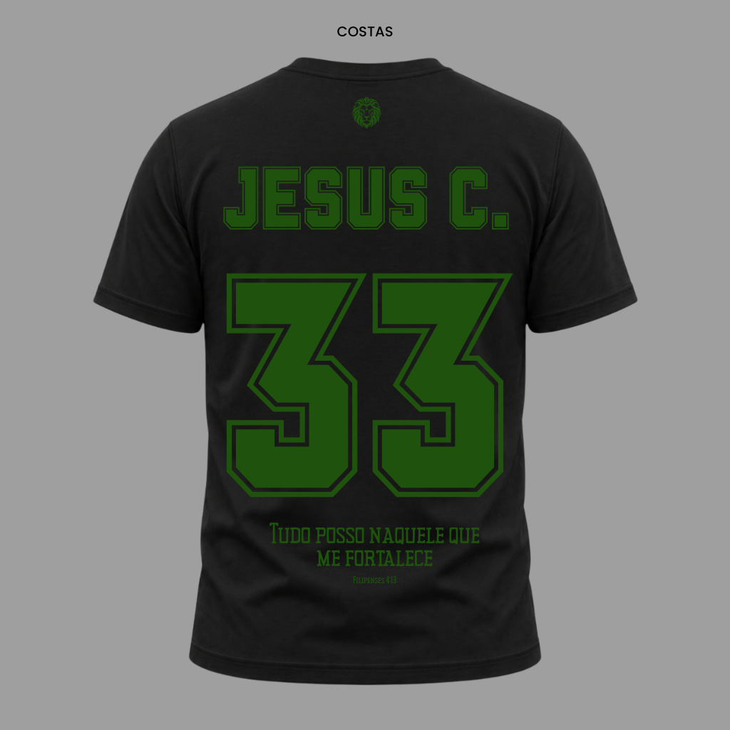 Camiseta Nação Eleita Jesus 33 | Copa 2026 | Kyrios Club