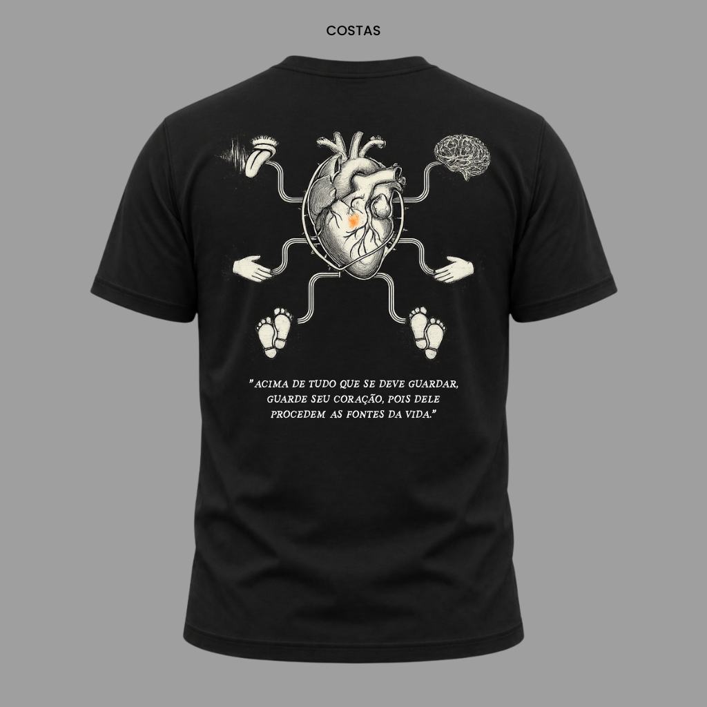 Camiseta Cristã Provérbios 4:23 | Kyrios Club