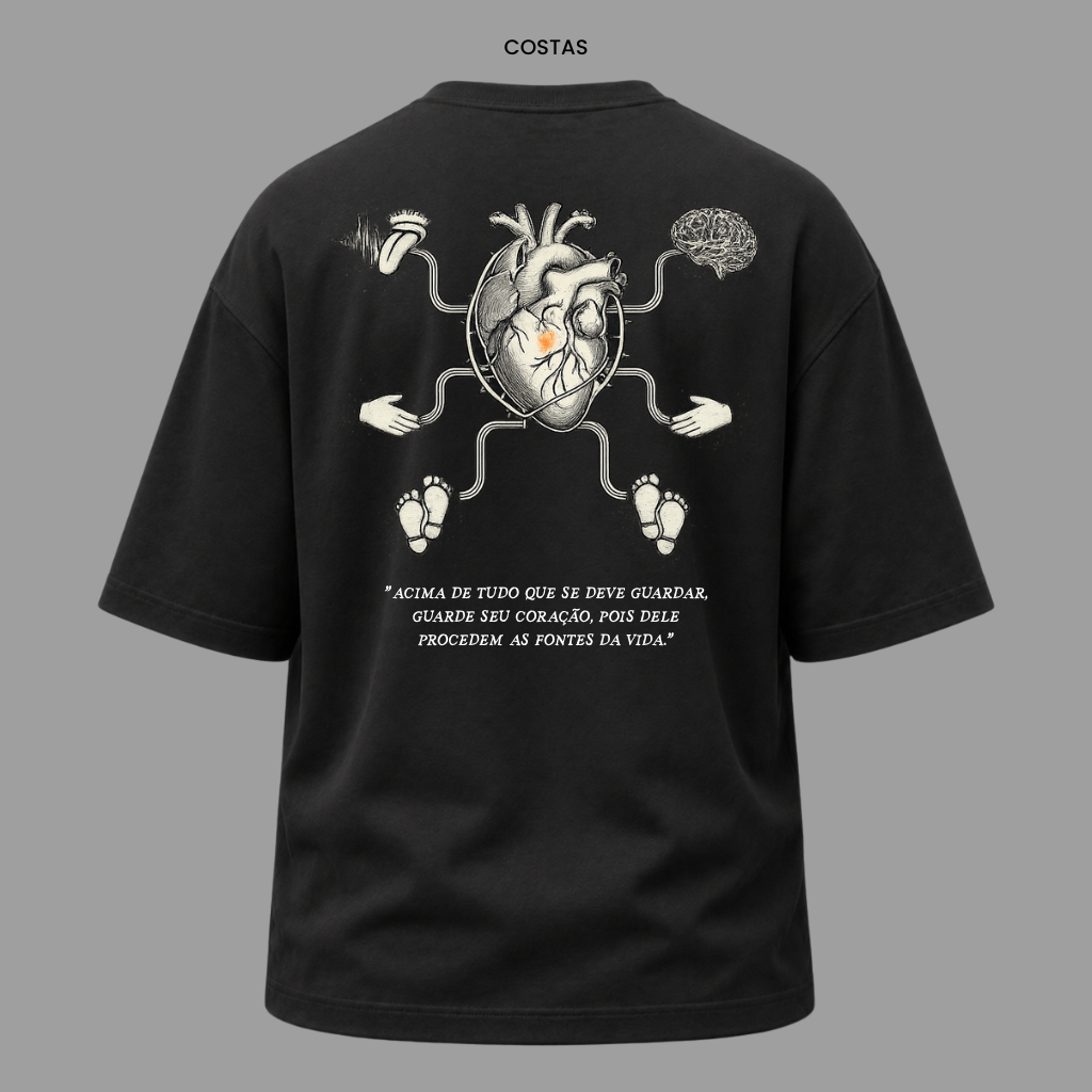 Camiseta Cristã Provérbios 4:23 | Kyrios Club