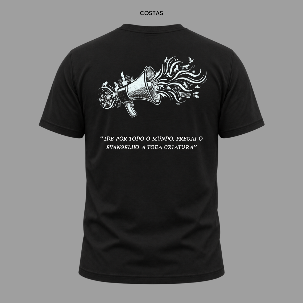 Camiseta Cristã Marcos 16:15 | Kyrios Club