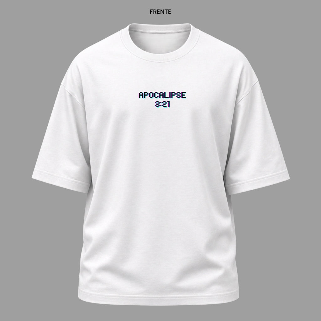 Camiseta Oversized Cristã Apocalipse 3:21 | Kyrios Club