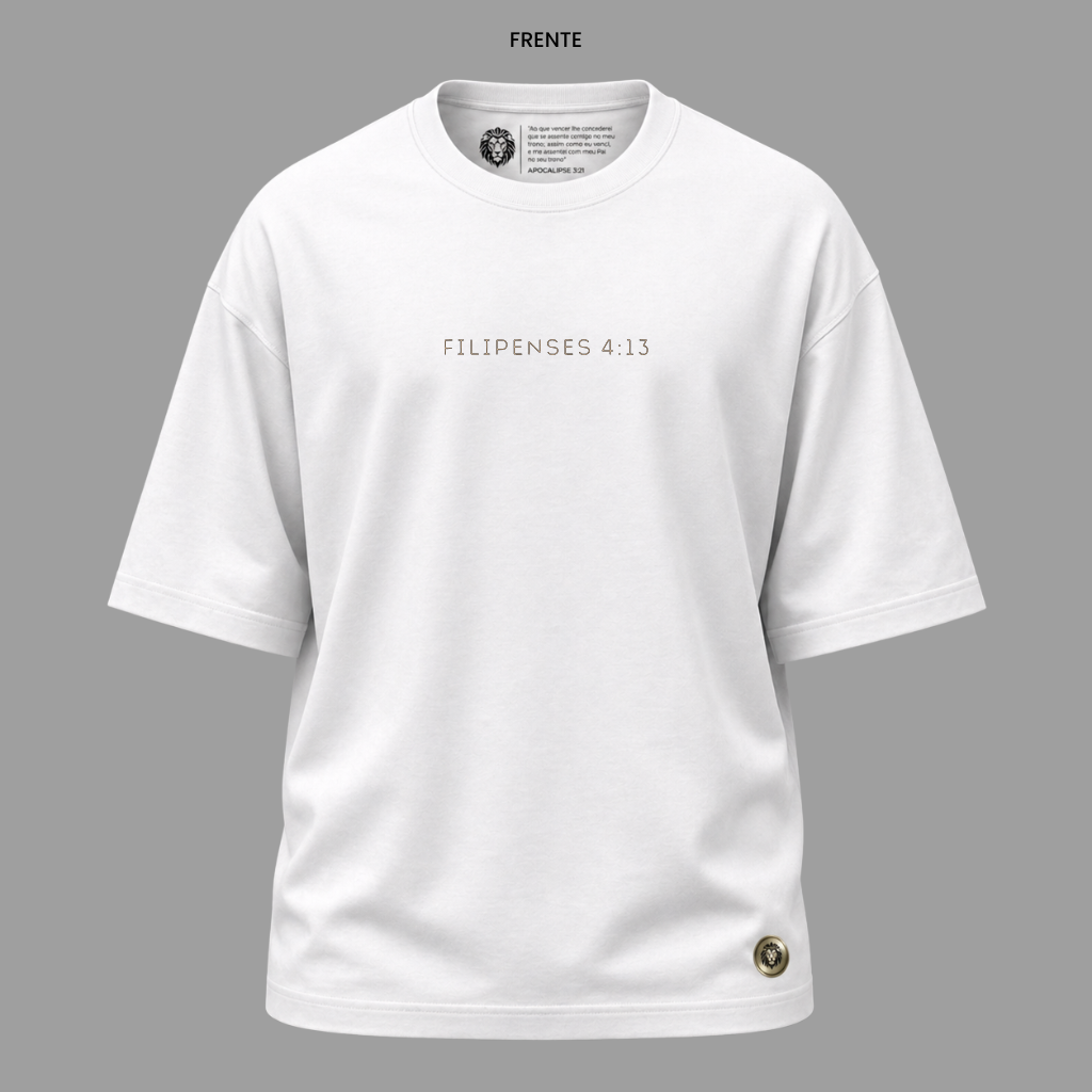 Camiseta Cristã Filipenses 4:13 | Kyrios Club