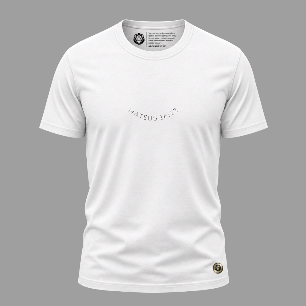 Camiseta Cristã Mateus 18:22 | Kyrios Club