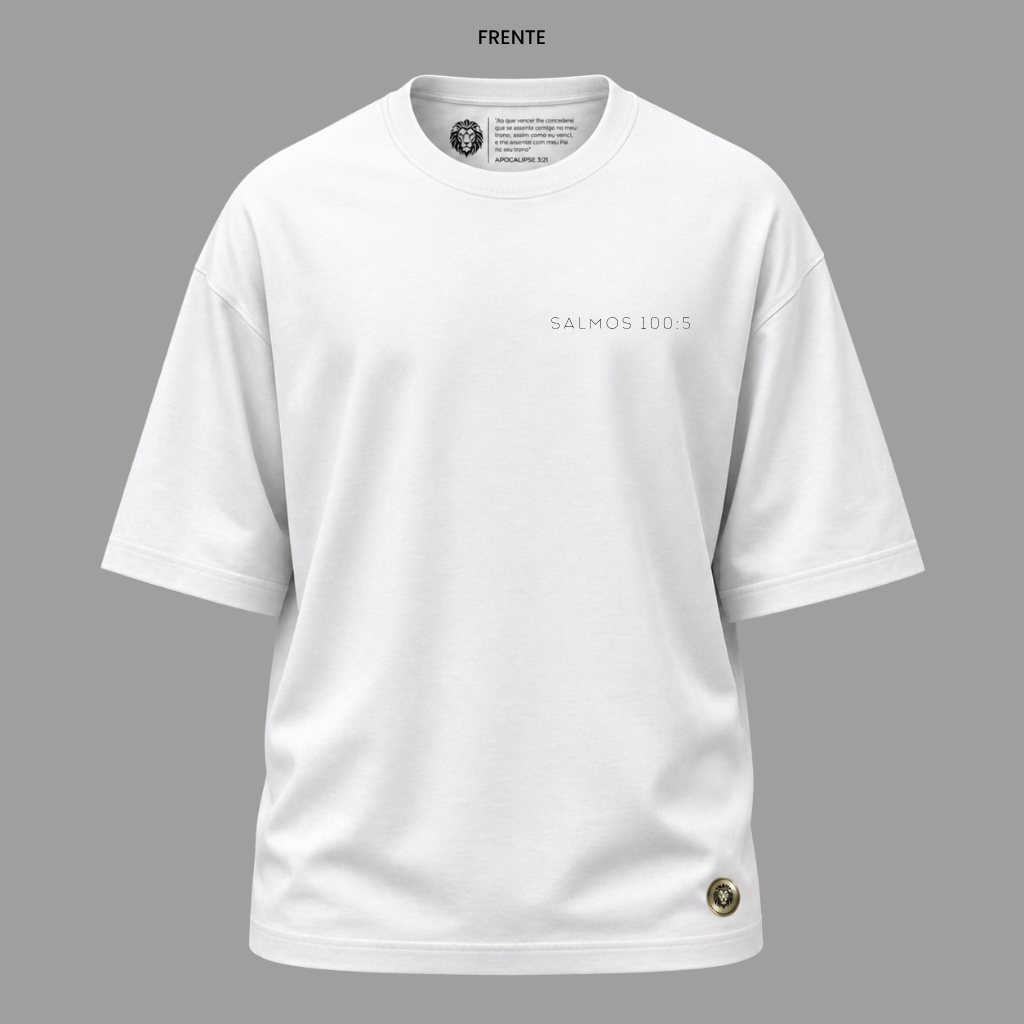 Camiseta Cristã Salmos 100:5 | Kyrios Club