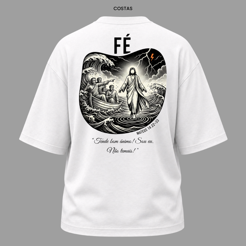Camiseta Oversized Cristã Mateus 14:27 | Kyrios Club