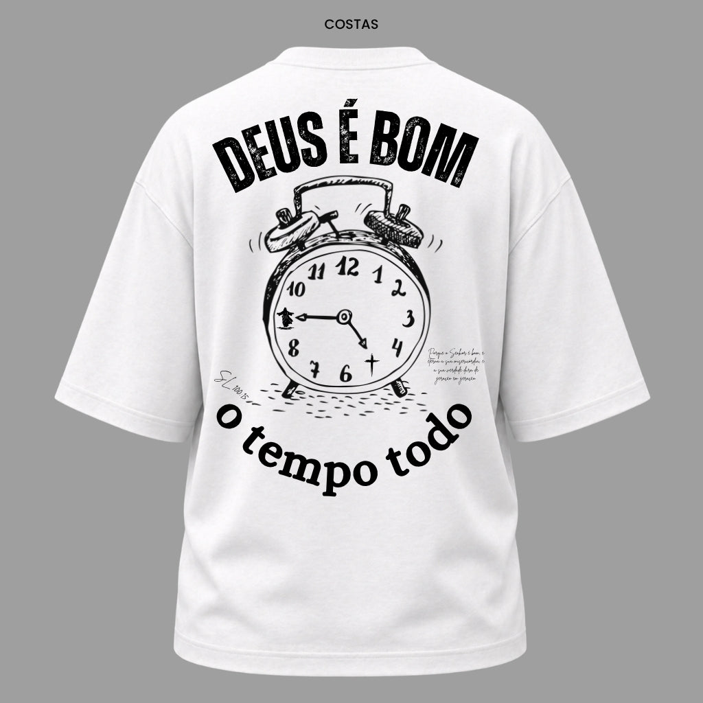 Camiseta Oversized Cristã Salmos 100:5 | Kyrios Club