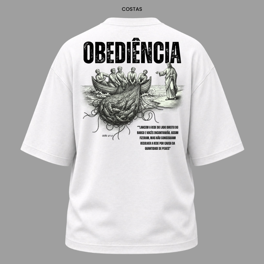 Camiseta Oversized Cristã João 21:6 | Kyrios Club