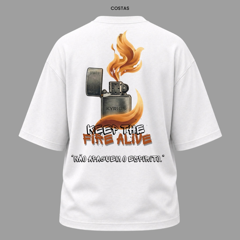 Camiseta Oversized Cristã 1 Tessalonicenses 5:19 | Kyrios Club