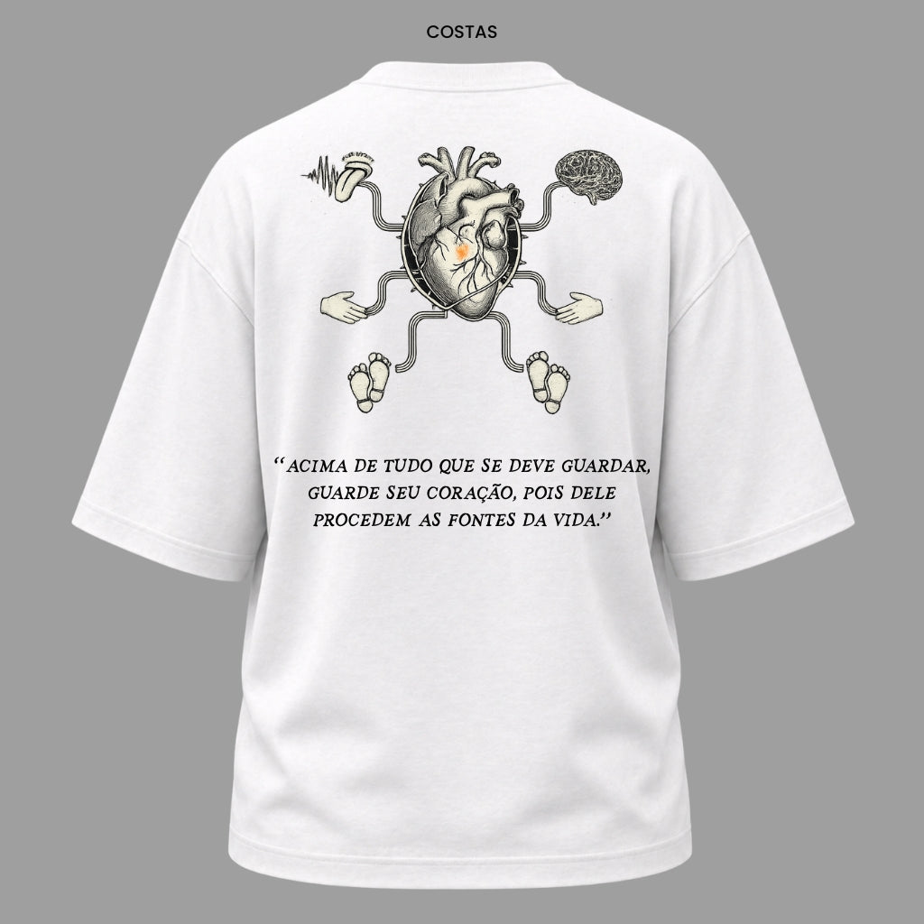 Camiseta Oversized Cristã Provérbios 4:23 | Kyrios Club