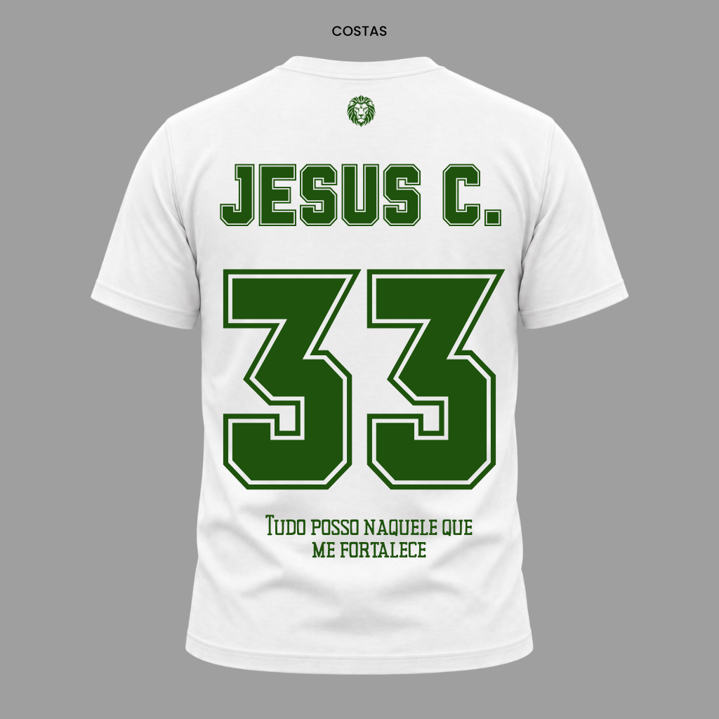 Camiseta Nação Eleita Jesus 33 | Copa 2026 | Kyrios Club