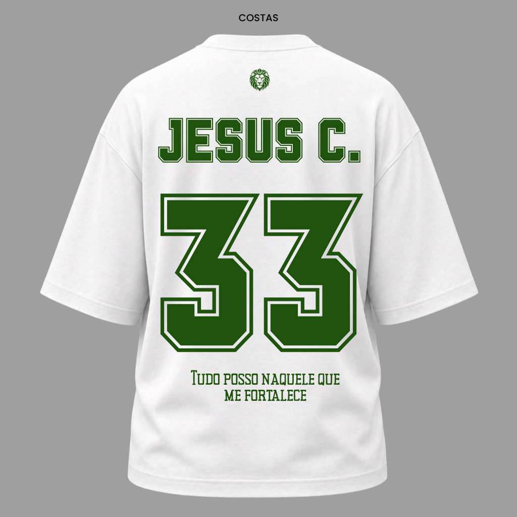 Camiseta Nação Eleita Jesus 33 | Copa 2026 | Kyrios Club