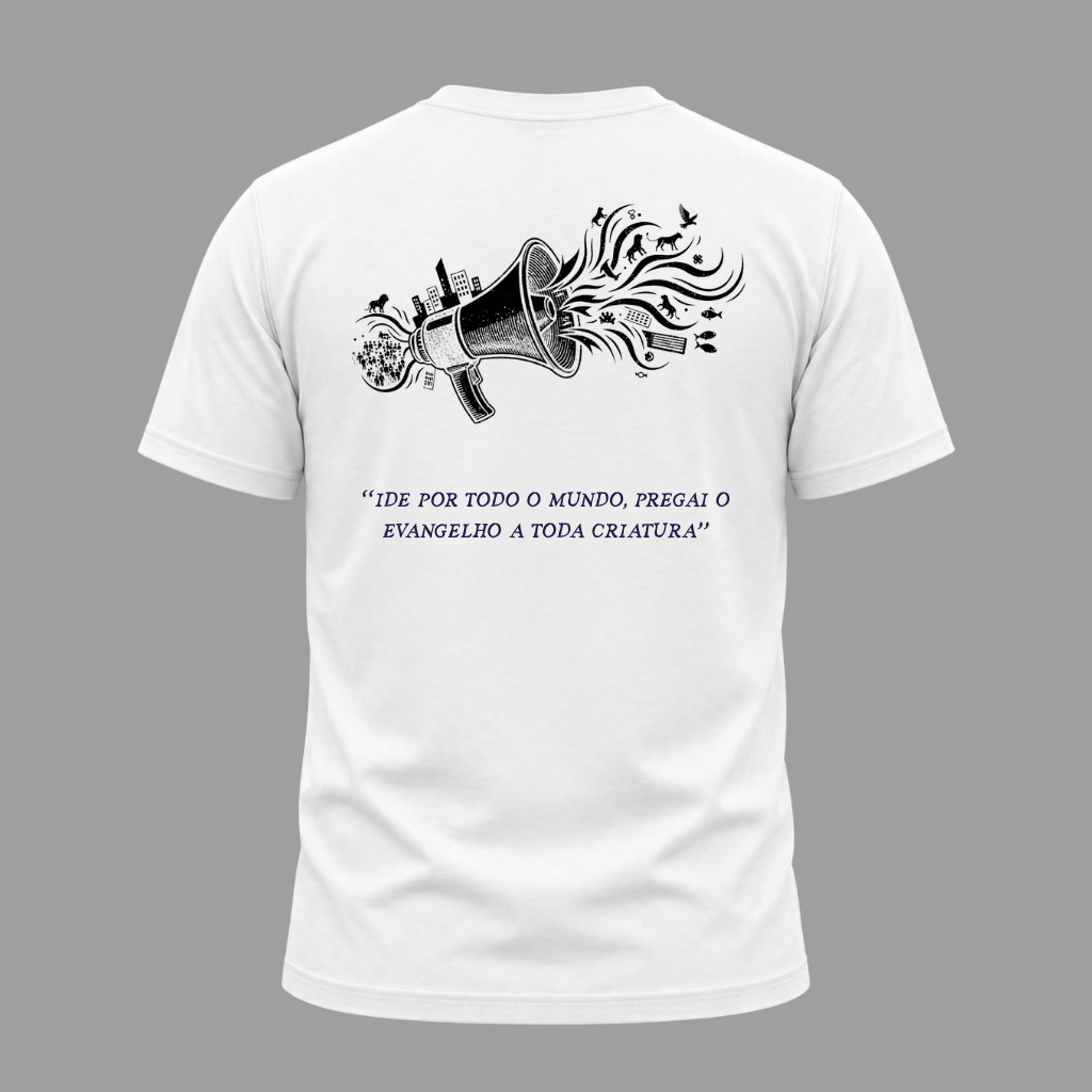 Camiseta Cristã Marcos 16:15 | Kyrios Club