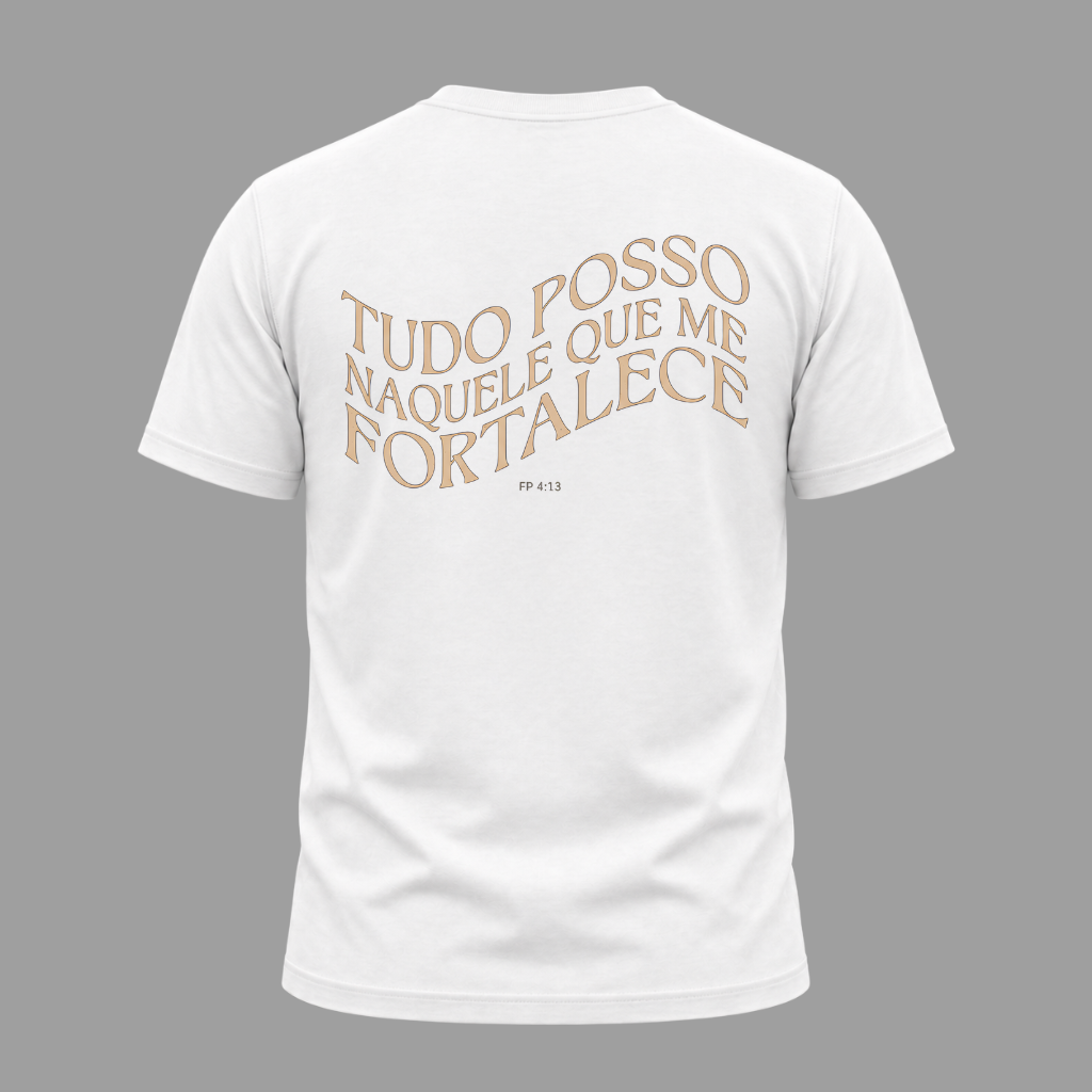 Camiseta Cristã Filipenses 4:13 | Kyrios Club
