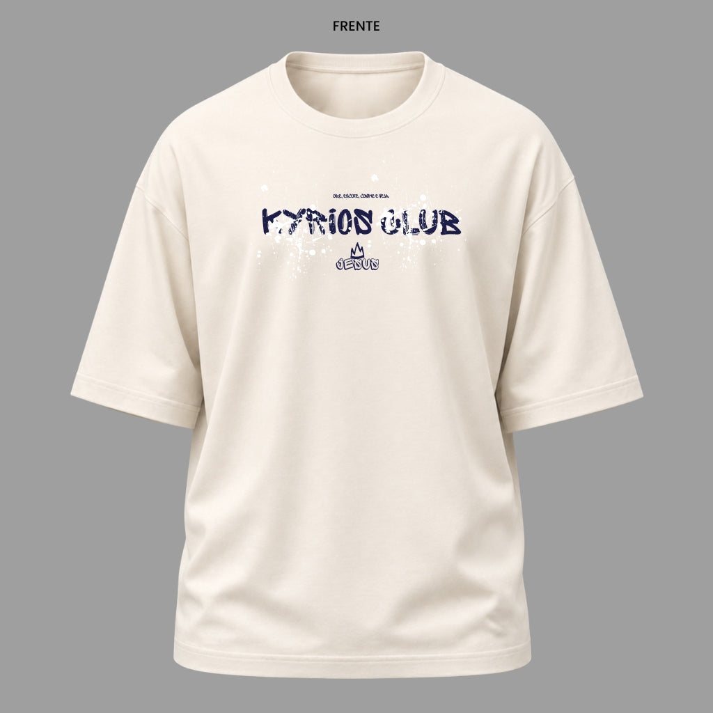 Camiseta Oversized Cristã Kr Club Jesus | Kyrios Club