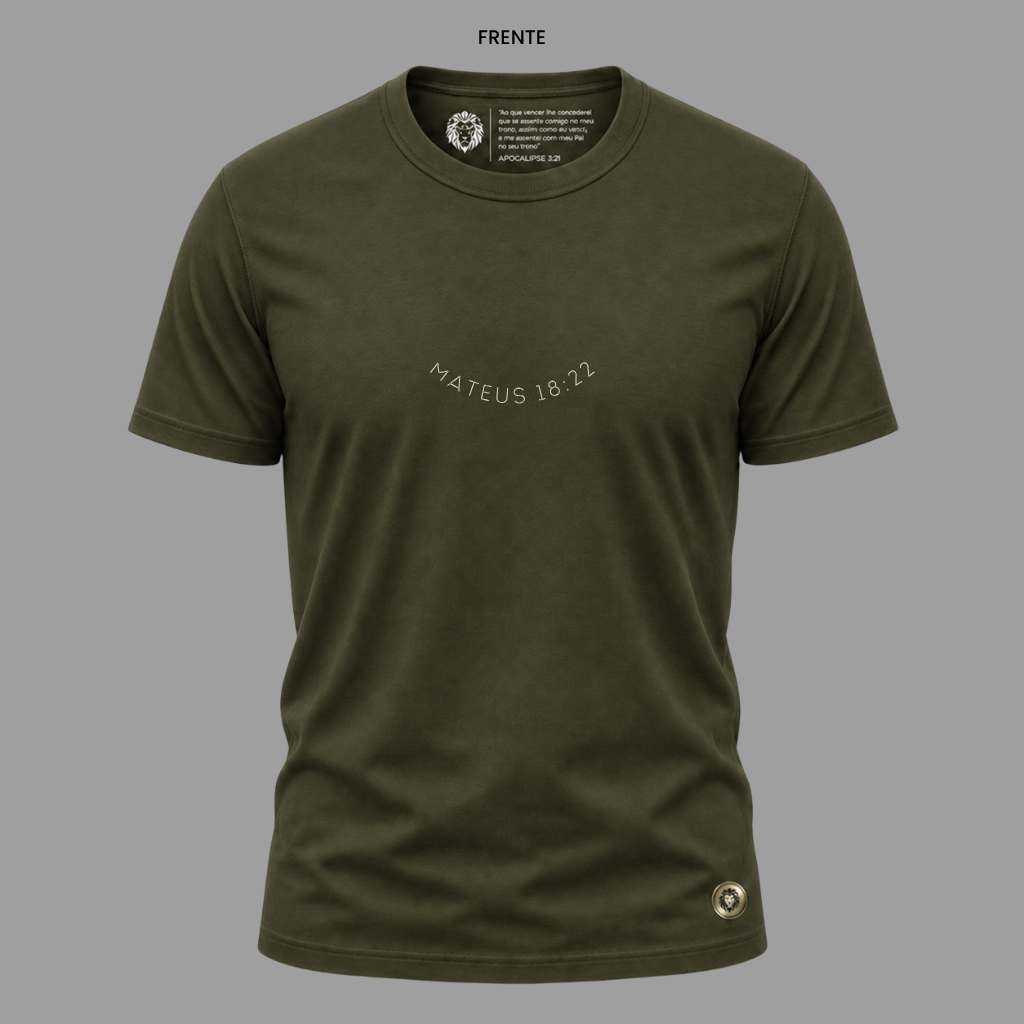 Camiseta Cristã Mateus 18:22 | Kyrios Club