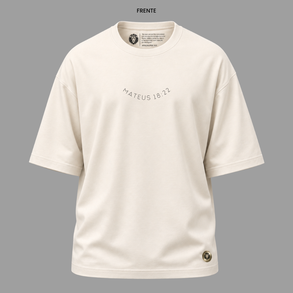 Camiseta Cristã Mateus 18:22 | Kyrios Club
