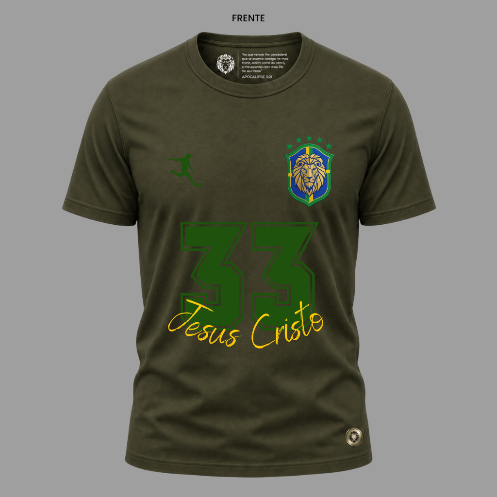 Camiseta Nação Eleita João 13:14 | Copa 2026 | Kyrios Club