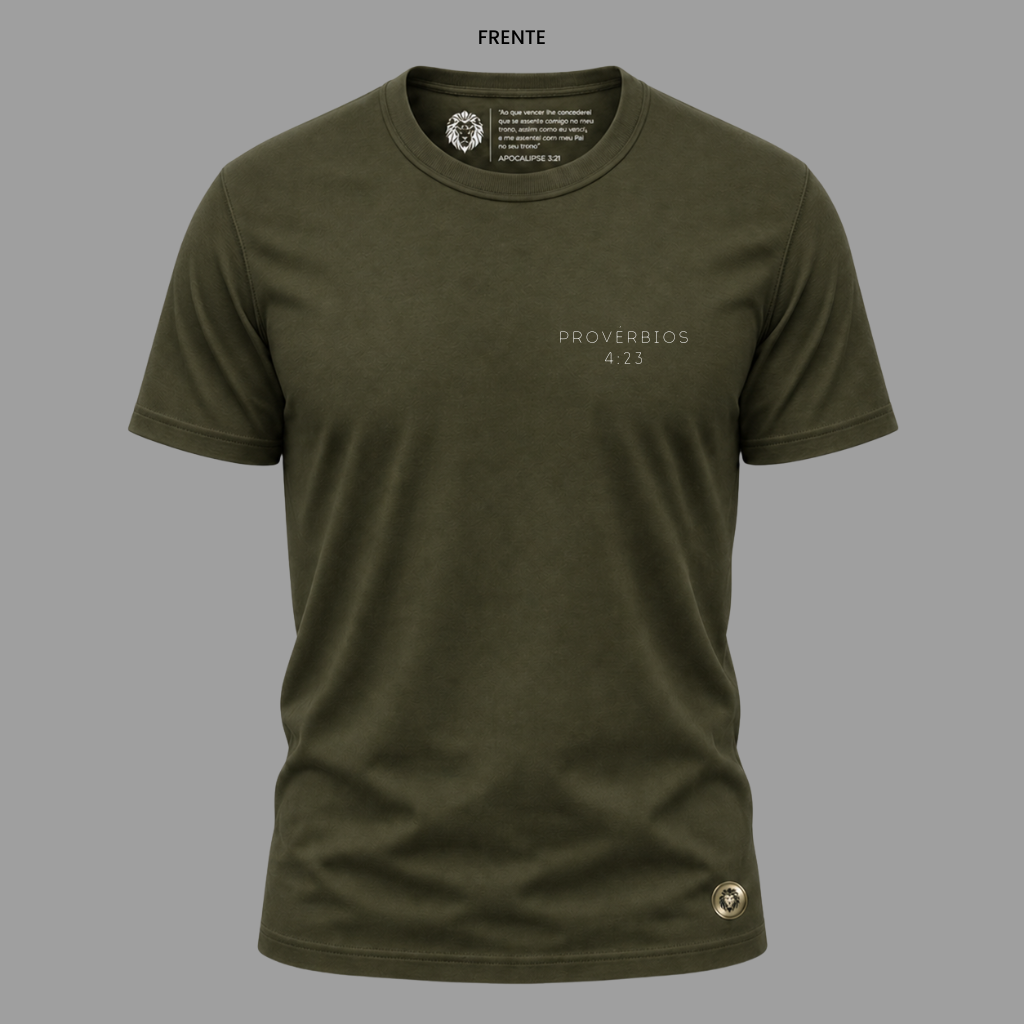 Camiseta Cristã Provérbios 4:23 | Kyrios Club