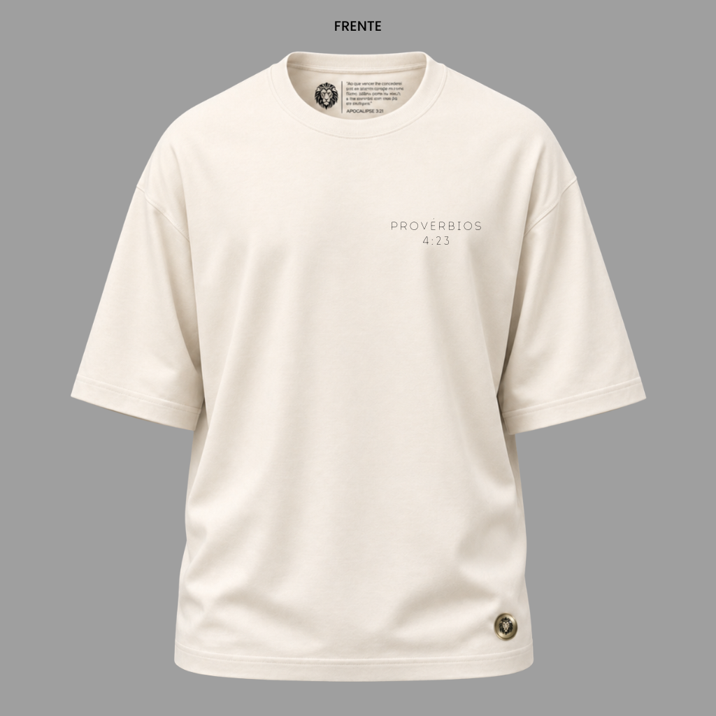 Camiseta Cristã Provérbios 4:23 | Kyrios Club