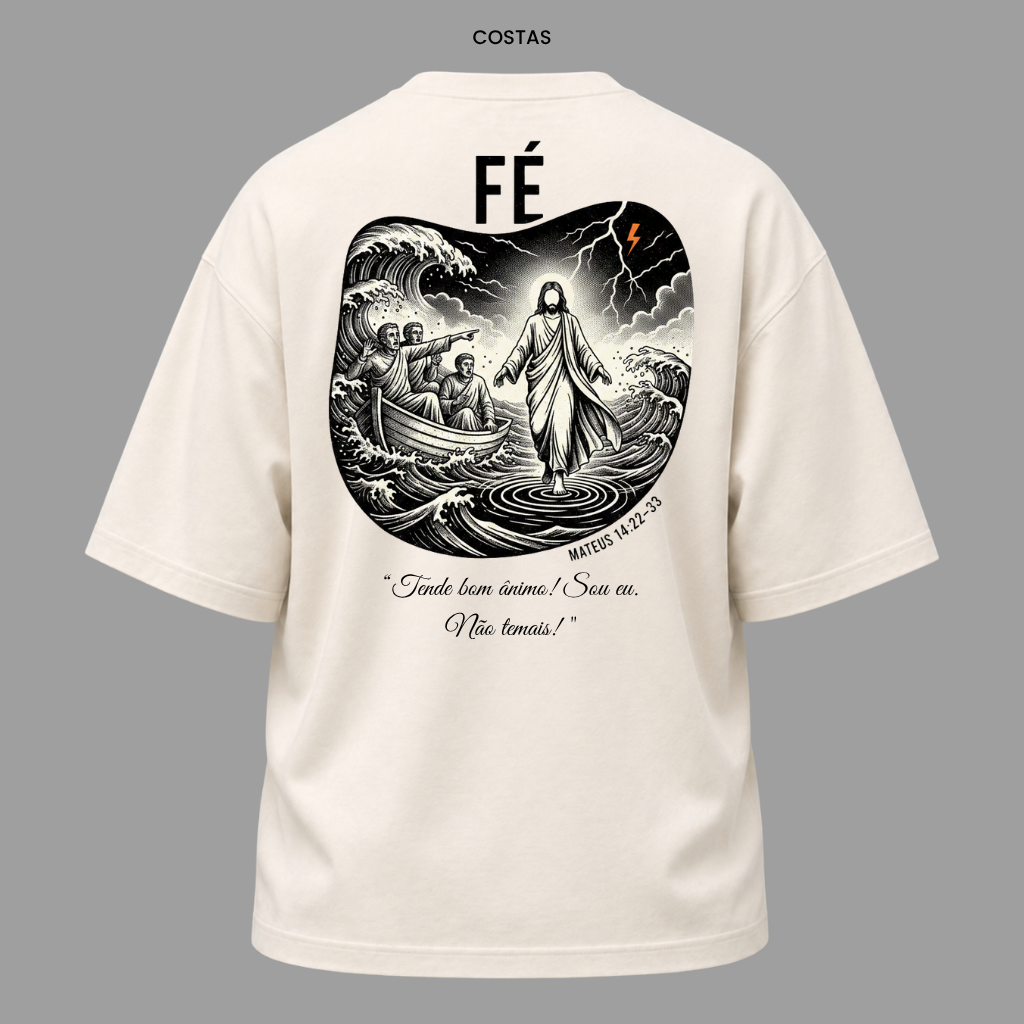 Camiseta Oversized Cristã Mateus 14:27 | Kyrios Club
