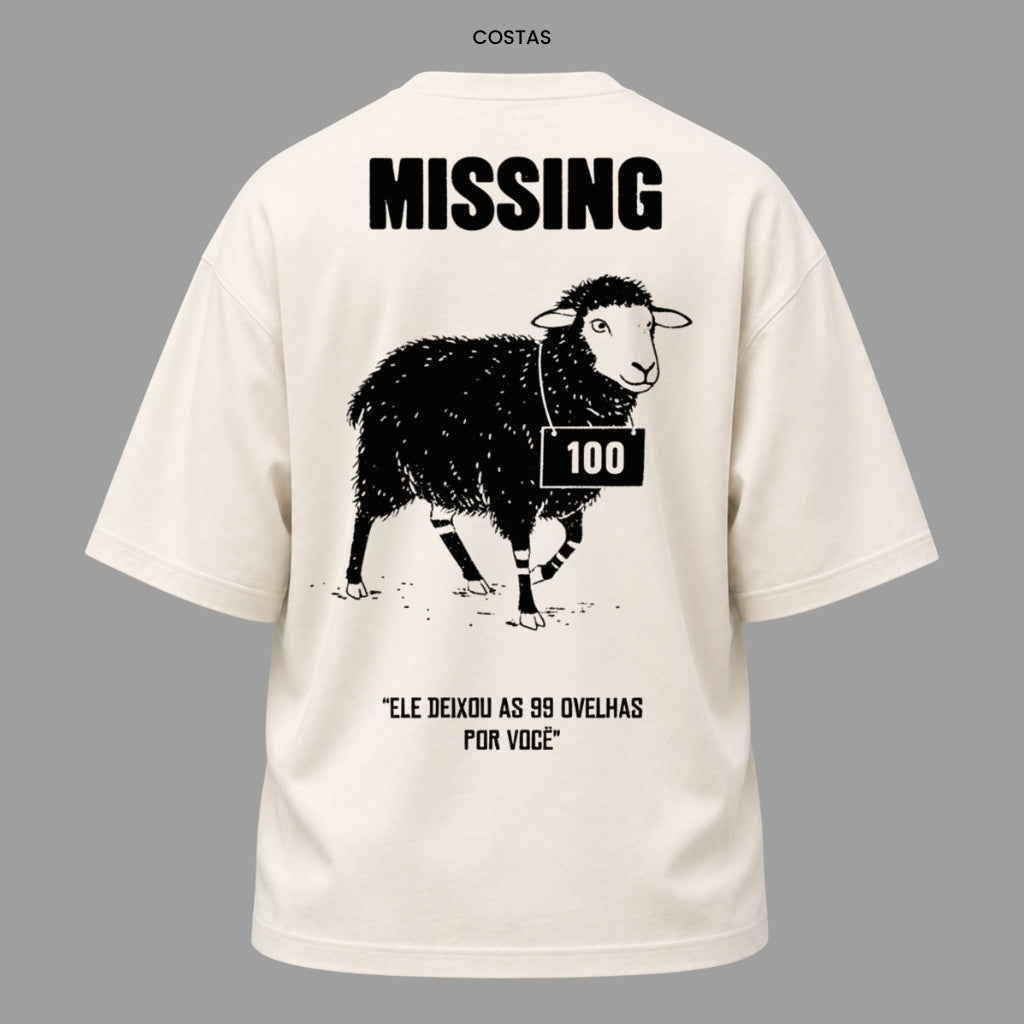 Camiseta Oversized Cristã Lucas 15:4 | Kyrios Club