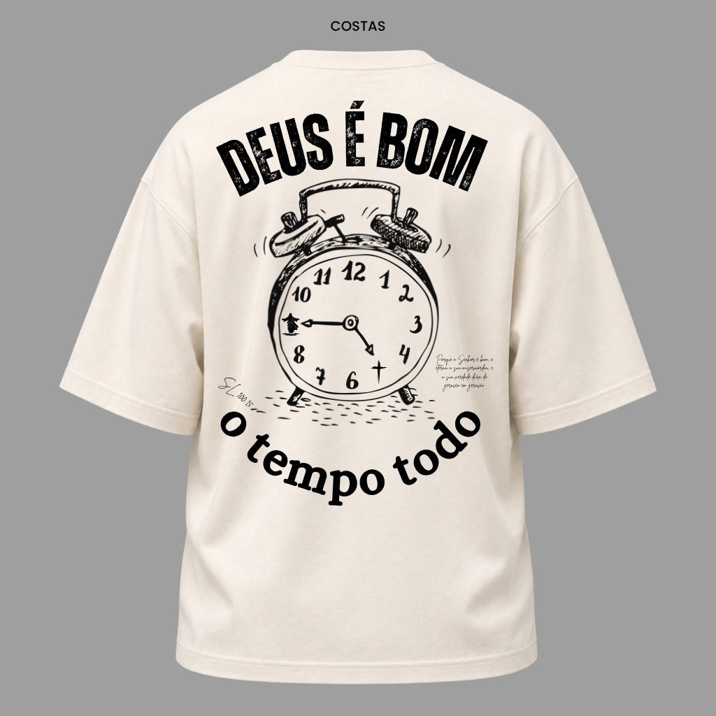Camiseta Oversized Cristã Salmos 100:5 | Kyrios Club