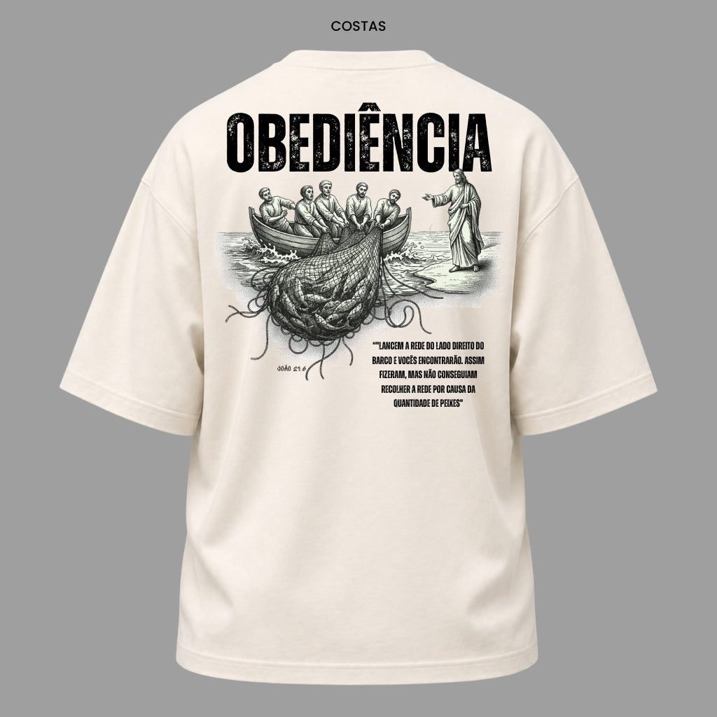 Camiseta Oversized Cristã João 21:6 | Kyrios Club