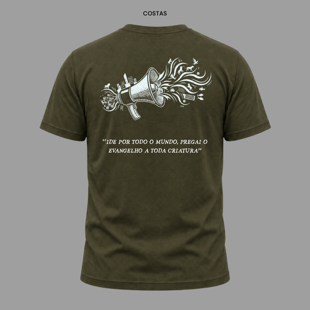 Camiseta Cristã Marcos 16:15 | Kyrios Club
