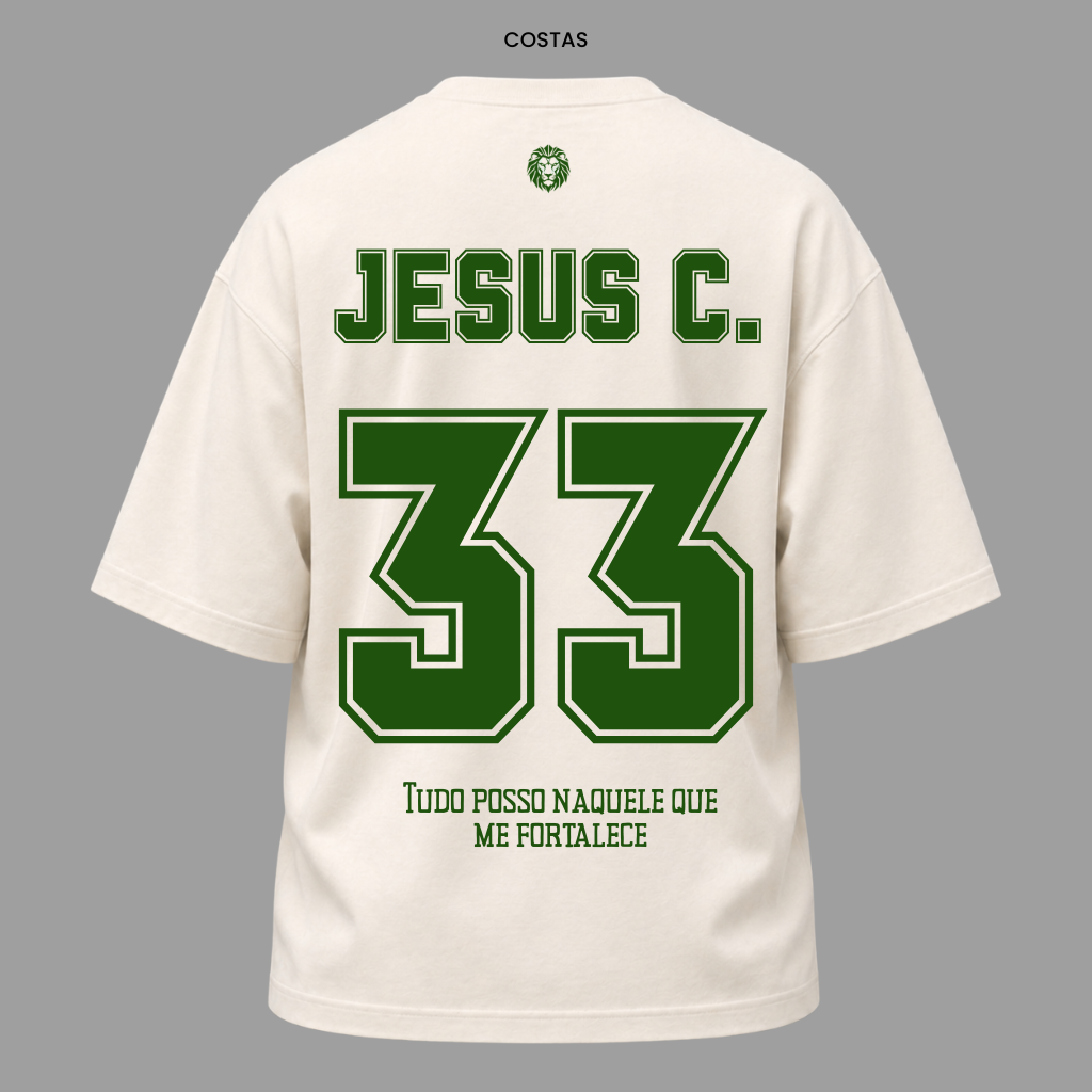 Camiseta Nação Eleita Jesus 33 | Copa 2026 | Kyrios Club
