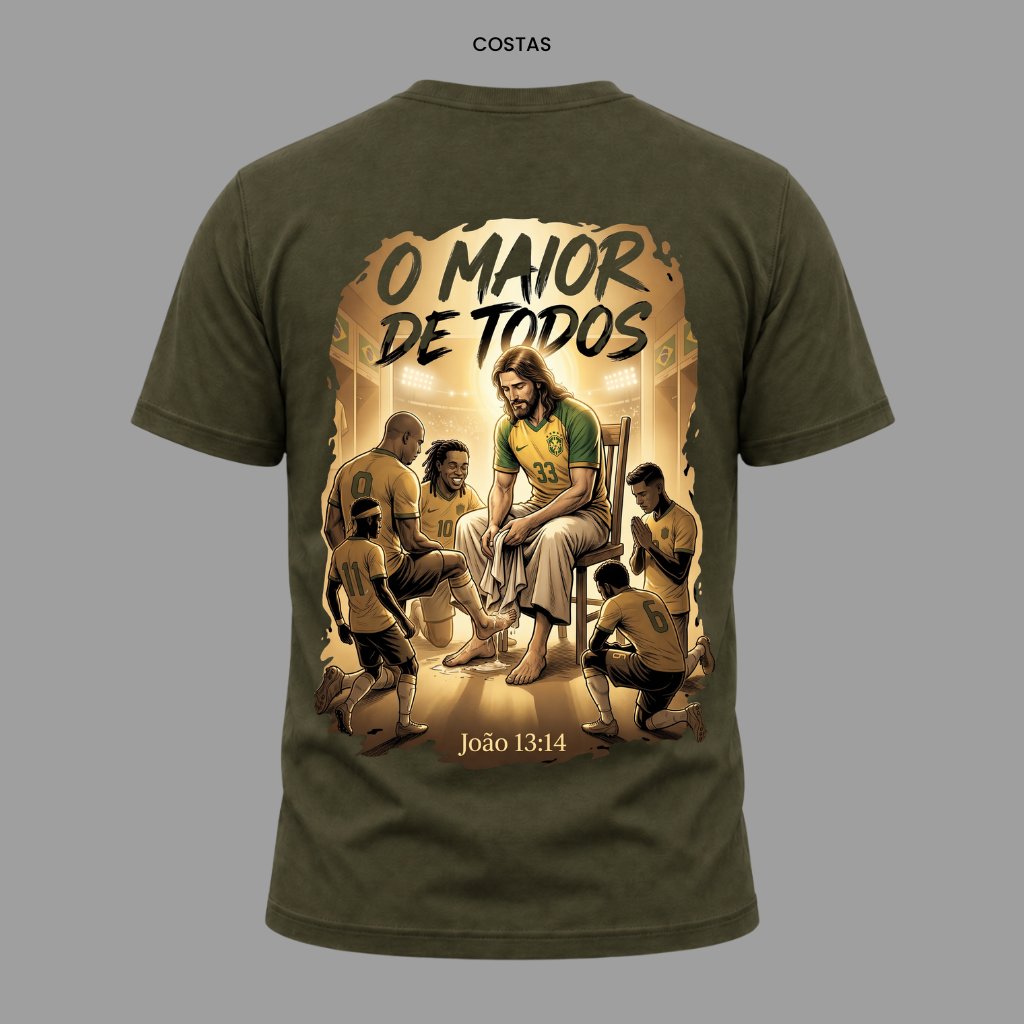 Camiseta Nação Eleita João 13:14 | Copa 2026 | Kyrios Club