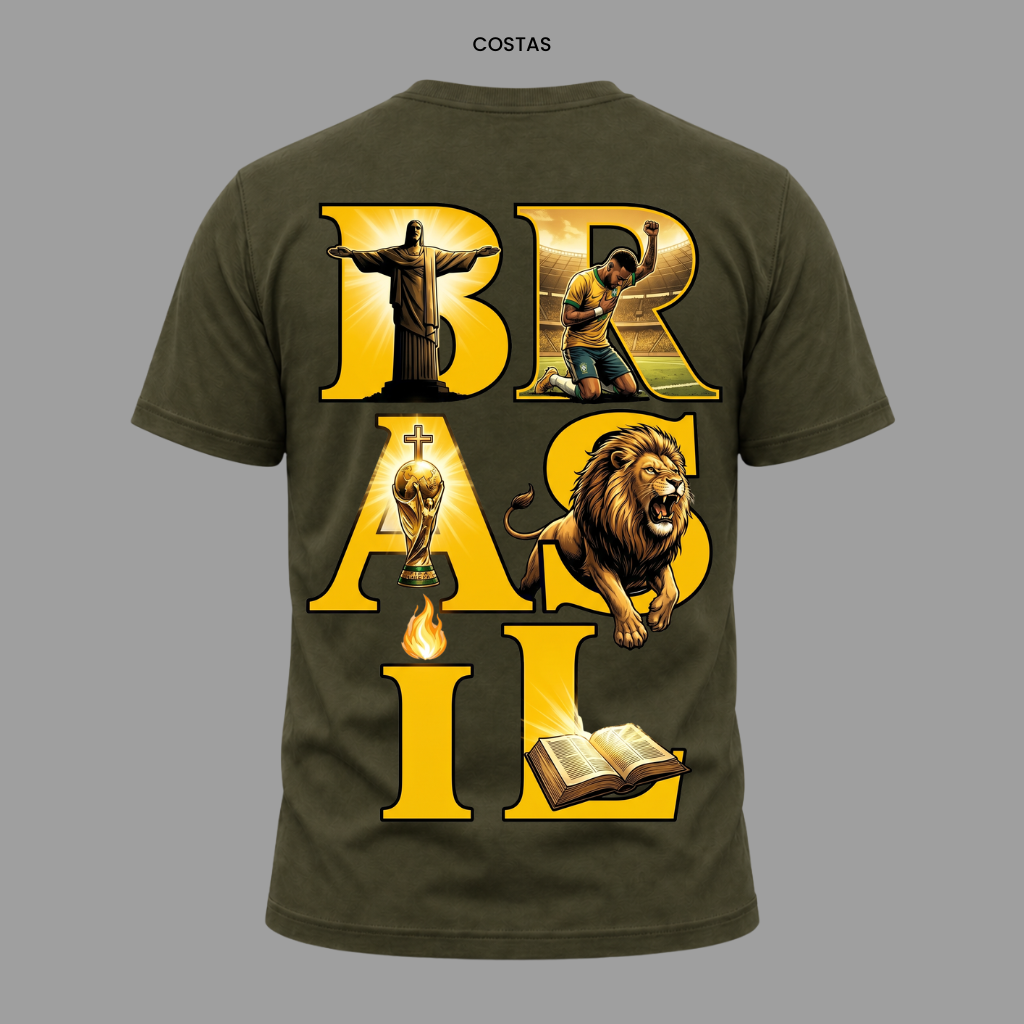 Camiseta Nação Eleita Brasil | Copa 2026 | Kyrios Club