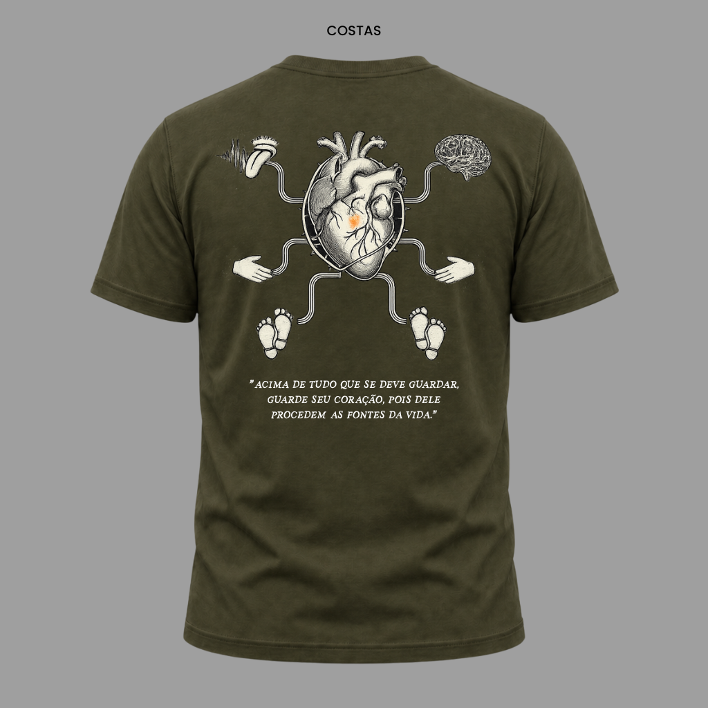 Camiseta Cristã Provérbios 4:23 | Kyrios Club