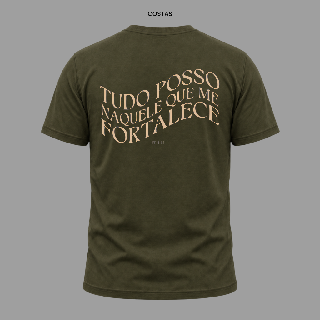 Camiseta Cristã Filipenses 4:13 | Kyrios Club
