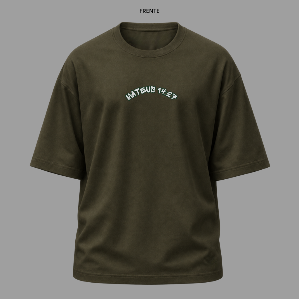 Camiseta Oversized Cristã Mateus 14:27 | Kyrios Club