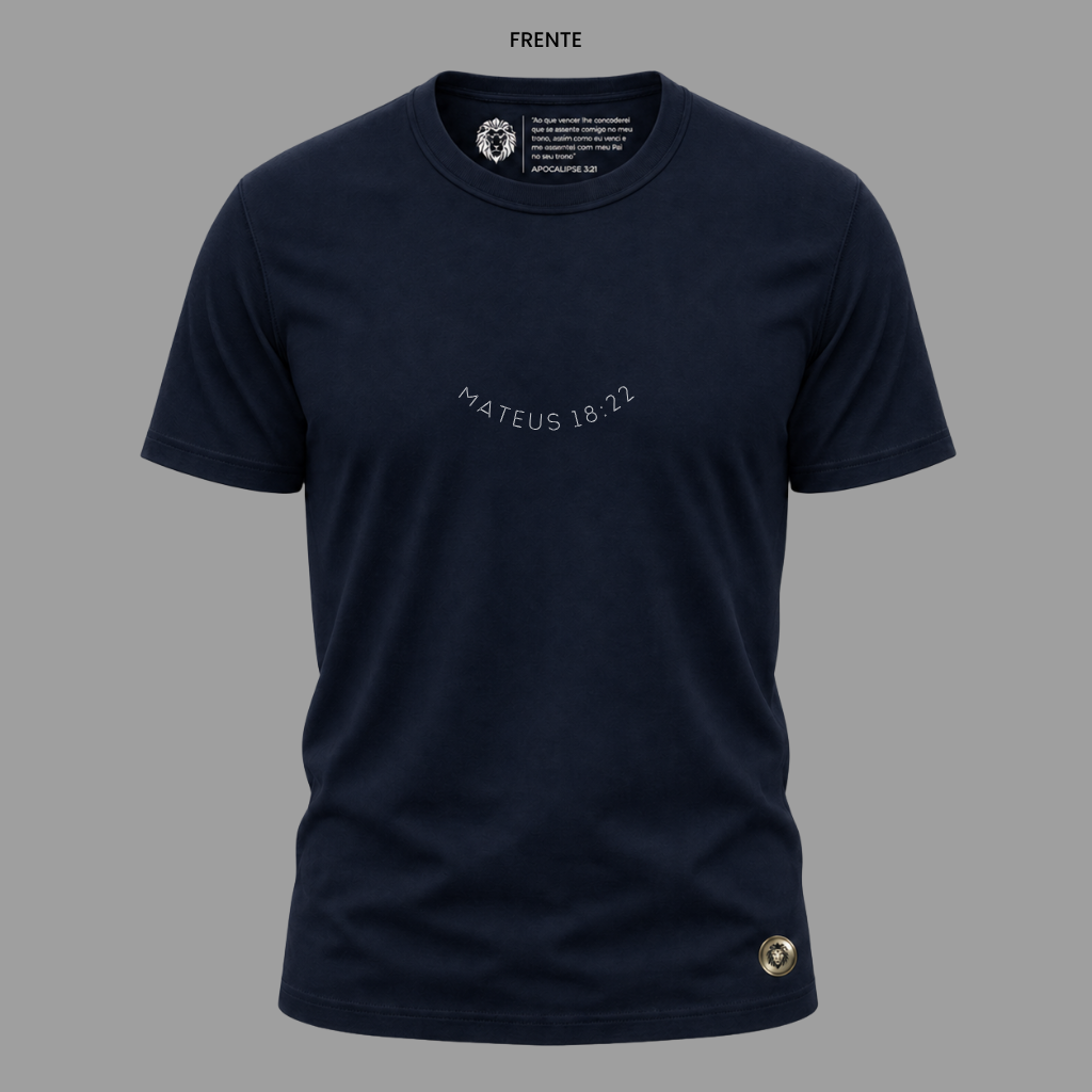 Camiseta Cristã Mateus 18:22 | Kyrios Club