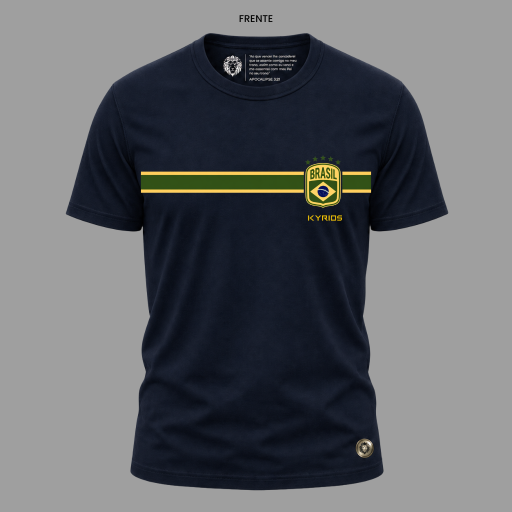 Camiseta Nação Eleita Salmos 33:12 | Copa 2026 | Kyrios Club