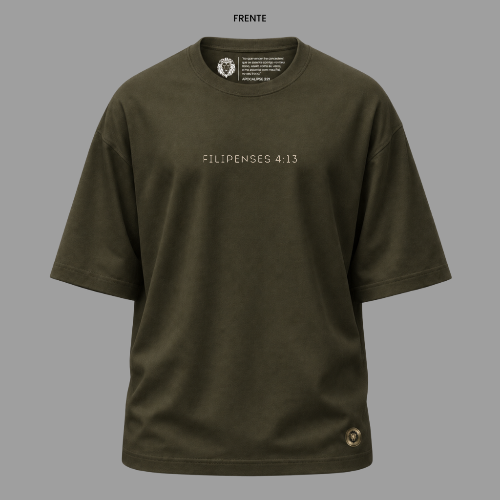 Camiseta Cristã Filipenses 4:13 | Kyrios Club