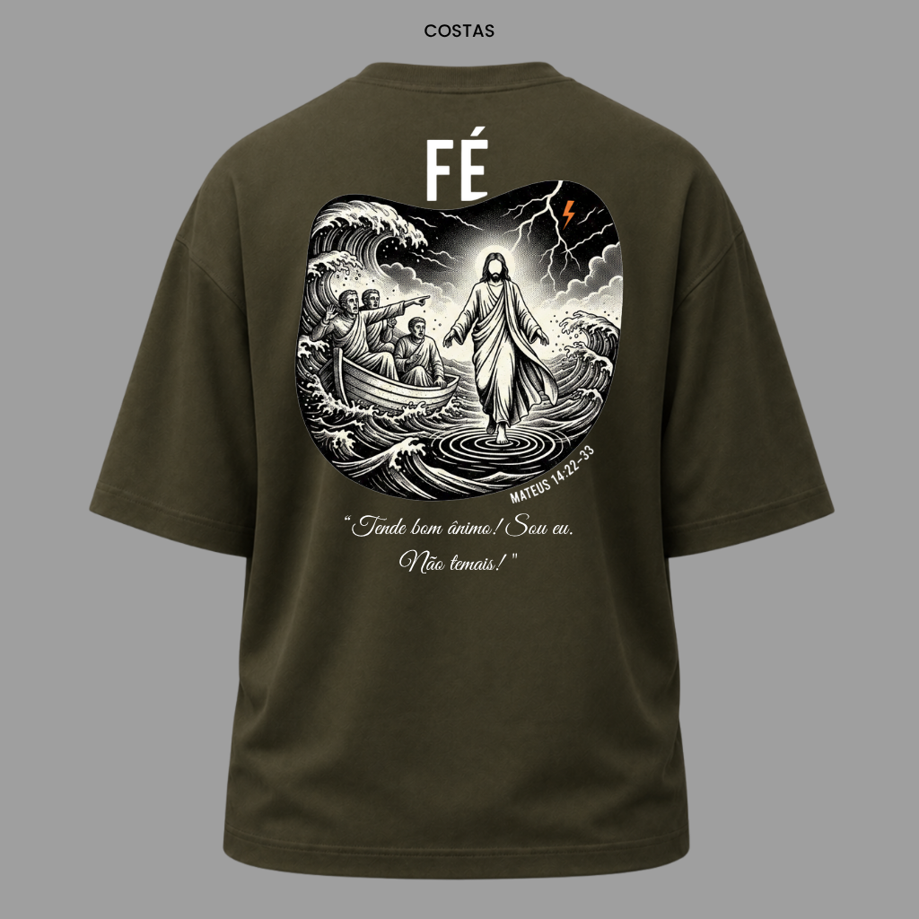 Camiseta Oversized Cristã Mateus 14:27 | Kyrios Club