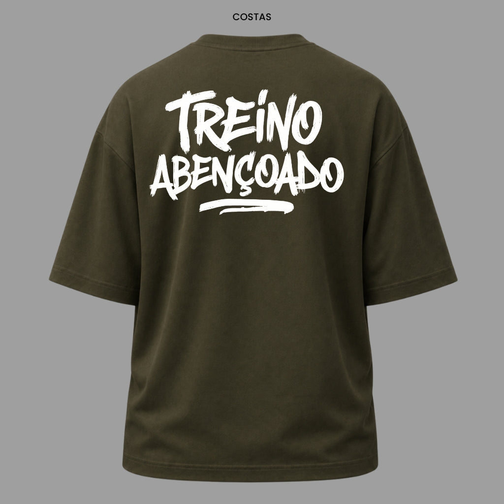 Camiseta Oversized Cristã Blessed Training | Kyrios Club